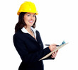 Worker contractor woman.