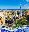 Park Guell in Barcelona, Spain.