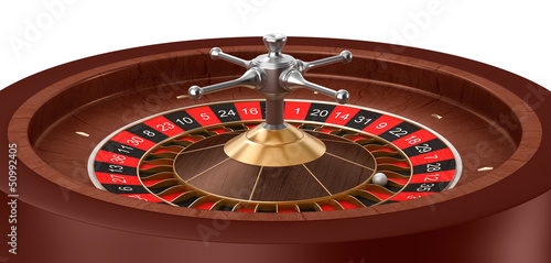 Illustration: Casino Roulette isolated Casino Roulette isolated