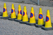 Photo: Line of no waiting Cones Line of no waiting Cones