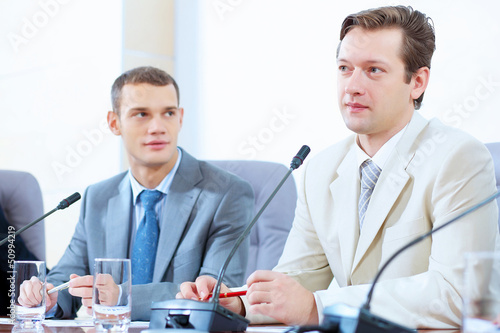 Photo: Two businessmen at meeting Two businessmen at meeting