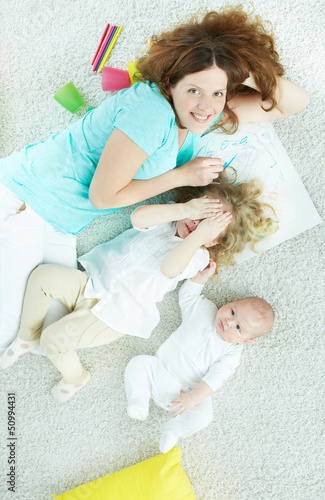 Photo: Playful family Playful family
