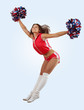 cheerleader girl jumping