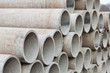 Stacked concrete pipes