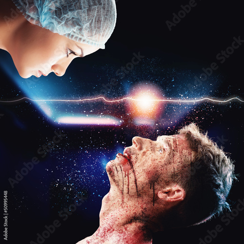 Photo: Meeting the surgeon and the patient looks Meeting the surgeon and the patient looks