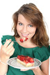 Photo: Erdbeerkuchen essen Erdbeerkuchen essen
