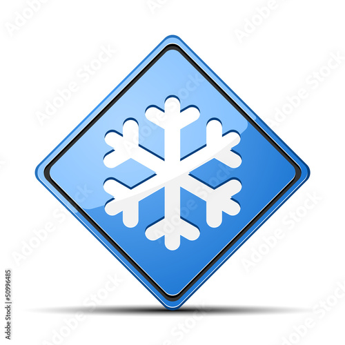 Illustration: Cold Warning Sign Cold Warning Sign