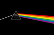 White light broken by prism