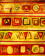 Background with ethnicity ornaments