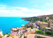 Panorama of Naples and Mediterranean sea