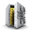 Safe and gold