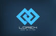 Logo loop fashion abstract. Cycle icon. Infinity..