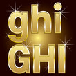 Golden Letters and Numbers Big and Small