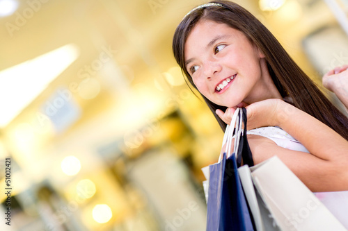 Photo: Beautiful shopping girl Beautiful shopping girl