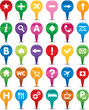 set of navigation icons