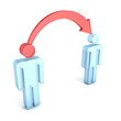 Exchange or knowledges between leader and other 3d person