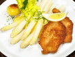 Spargel mit Schnitzel