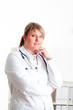 Photo: Smiling medical doctor woman with stethoscope. Smiling medical doctor woman with stethoscope.