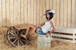 Girl in cowboy hat