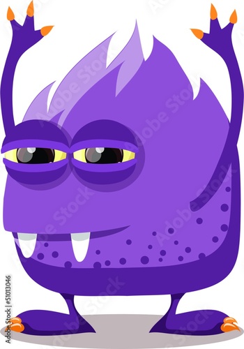 Illustration: Монстр мультфильм милый Монстр мультфильм милый
