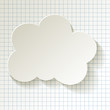 Vektor: Cloud Wolke Papier Caro Cloud Wolke Papier Caro