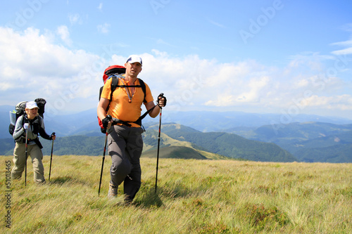 Photo: Summer hiking in the mountains. Summer hiking in the mountains.