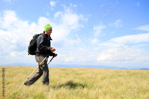 Photo: Summer hiking in the mountains. Summer hiking in the mountains.
