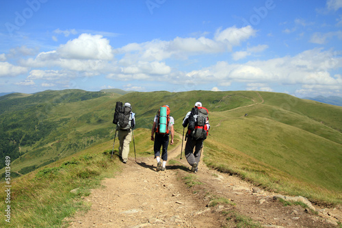 Photo: Summer hiking in the mountains. Summer hiking in the mountains.