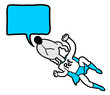 Blue message hero