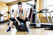Young woman training in the gym