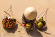 Vietnamese woman and fruit