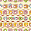 Cute Childish Seamless Pattern...