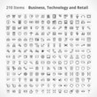 Vektor: Business, Technology and Retail Items Business, Technology and Retail Items