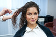 woman in hair salon