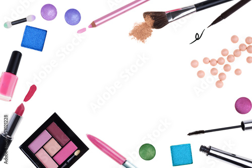 Photo: Cosmetics frame Cosmetics frame