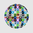 Apps icon set vector illustration