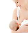 Mother breast feeding her infant