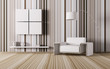 Interior of living room 3d render