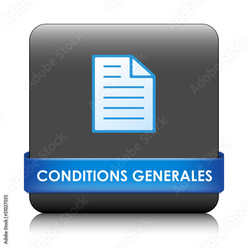 Illustration: Bouton Web "CONDITIONS GENERALES" (contrat vente utilisation) Bouton Web "CONDITIONS GENERALES" (contrat vente utilisation)