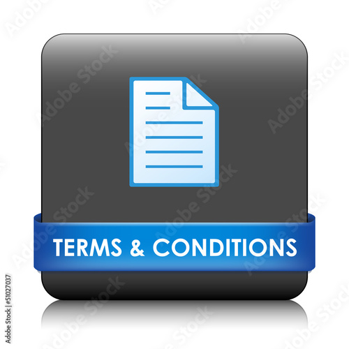 Illustration: TERMS AND CONDITIONS Web Button (sale use contract disclaimers) TERMS AND CONDITIONS Web Button (sale use contract disclaimers)
