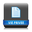 Illustration: Bouton Web VIE PRIVEE (informations personnelles sécurité légal) Bouton Web VIE PRIVEE (informations personnelles sécurité légal)