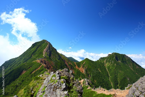 Photo: Mt. Yatsugatake in summer, Nagano, Japan Mt. Yatsugatake in summer, Nagano, Japan