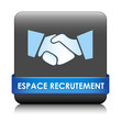 Bouton Web "ESPACE RECRUTEMENT" (recherche d’emploi embauche cv)