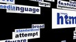 html 5 creative words concept