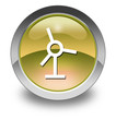 Yellow Glossy Pictogram "Windmill / Wind Turbine"
