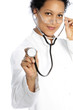 Doctor wearing a stethoscope
