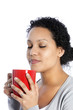 Photo: Woman enjoying a mug of coffee Woman enjoying a mug of coffee
