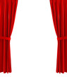 Red curtains