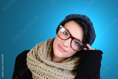 Photo: glasses girl glasses girl