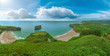 Green pastures and sea
